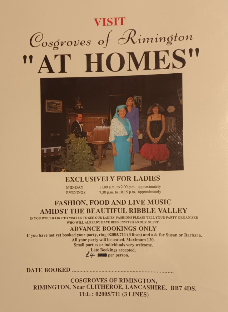 At Home concert notice